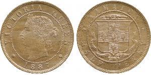 1/2 Penny Jamaica (1962 - ) Níquel/Cobre Victoria (1819 - 1901)