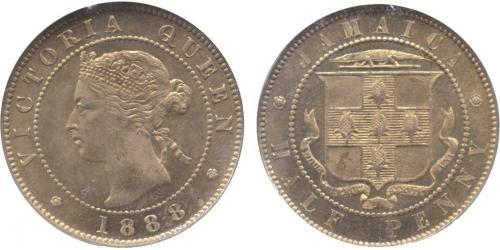 1/2 Penny Jamaica (1962 - ) Níquel/Cobre Victoria (1819 - 1901)