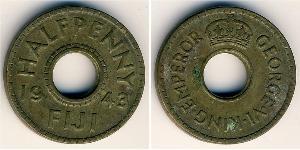 1/2 Penny Figi Ottone 