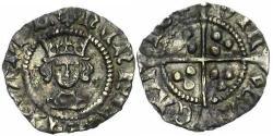 1/2 Penny Reino de Inglaterra (927-1649,1660-1707) Plata Enrique VI (1421-1471)