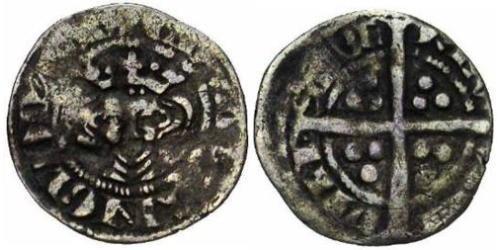 1/2 Penny Reino de Inglaterra (927-1649,1660-1707) Plata Eduardo I (1239 - 1307)