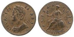 1/2 Penny Regno Unito di Gran Bretagna (1707-1801) Rame Giorgio II (1683-1760)