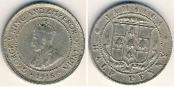1/2 Penny Giamaica (1962 - ) Rame/Nichel 