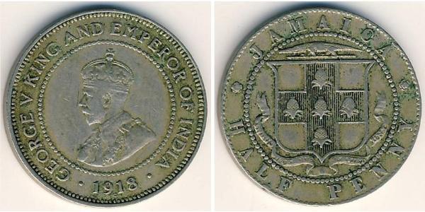 1/2 Penny Giamaica (1962 - ) Rame/Nichel 