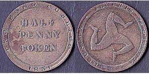 1/2 Penny Isle of Man  