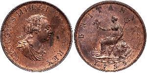 1/2 Penny Reino Unido de Gran Bretaña e Irlanda (1801-1922)  Jorge III (1738-1820)