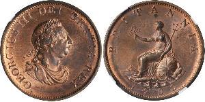 1/2 Penny Royaume-Uni de Grande-Bretagne et d