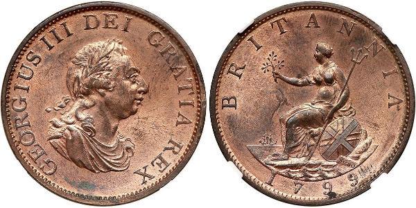 1/2 Penny United Kingdom of Great Britain and Ireland (1801-1922)  George III (1738-1820)