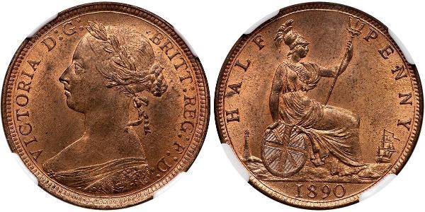 1/2 Penny United Kingdom of Great Britain and Ireland (1801-1922)  Victoria (1819 - 1901)