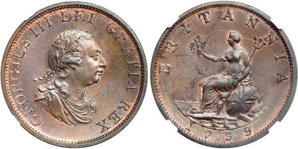 1/2 Penny United Kingdom of Great Britain and Ireland (1801-1922)  George III (1738-1820)