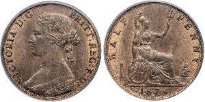 1/2 Penny Vereinigtes Königreich von Großbritannien und Irland (1801-1922)  Victoria (1819 - 1901)