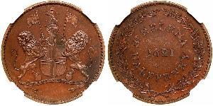 1/2 Penny 圣赫勒拿岛 銅 