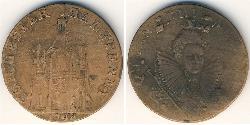1/2 Penny 英国 銅 