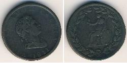 1/2 Penny 英国 銅 