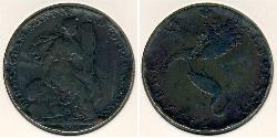 1/2 Penny 英国 銅 
