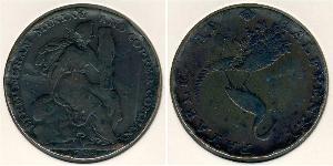 1/2 Penny 英国 銅 