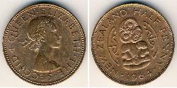1/2 Penny 新西兰 青铜 