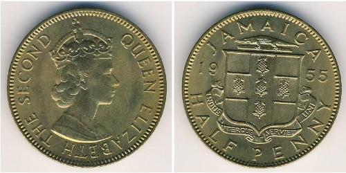 1/2 Penny 牙买加 青铜 
