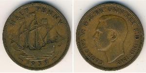1/2 Penny 英国 青铜 