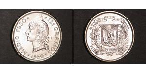 1/2 Peso República Dominicana Plata 