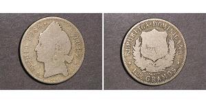 1/2 Peso República Dominicana Plata 