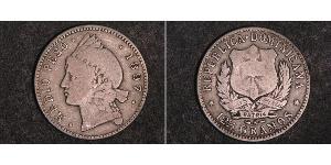 1/2 Peso Dominican Republic Silver 