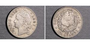 1/2 Peso Dominican Republic Silver 