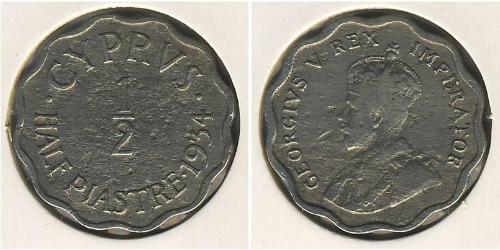 1/2 Piastre British Cyprus (1914–1960) Copper/Nickel 