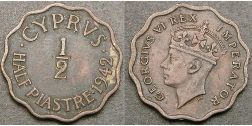1/2 Piastre British Cyprus (1914–1960) 青铜 