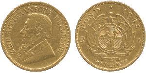 1/2 Pond / 1/2 Sovereign South Africa Gold Paul Kruger (1825 - 1904)