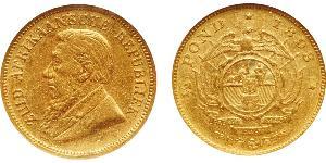 1/2 Pond / 1/2 Sovereign South Africa Gold Paul Kruger (1825 - 1904)