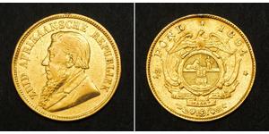 1/2 Pond / 1/2 Sovereign Südafrika Gold Paul Kruger (1825 - 1904)