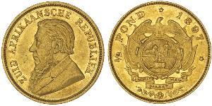 1/2 Pond / 1/2 Sovereign Südafrika Gold Paul Kruger (1825 - 1904)