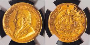 1/2 Pond / 1/2 Sovereign Südafrika Gold Paul Kruger (1825 - 1904)