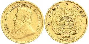 1/2 Pond / 1/2 Sovereign Südafrika Gold Paul Kruger (1825 - 1904)