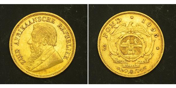 1/2 Pond / 1/2 Sovereign Südafrika Gold Paul Kruger (1825 - 1904)