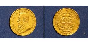 1/2 Pond / 1/2 Sovereign Afrique du Sud Or Paul Kruger (1825 - 1904)
