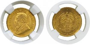 1/2 Pond / 1/2 Sovereign Sudafrica Oro Paul Kruger (1825 - 1904)