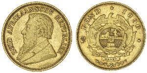 1/2 Pond / 1/2 Sovereign Sudáfrica Oro Paul Kruger (1825 - 1904)