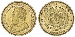 1/2 Pond / 1/2 Sovereign Sudáfrica Oro Paul Kruger (1825 - 1904)