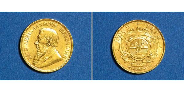 1/2 Pond / 1/2 Sovereign Sudáfrica Oro Paul Kruger (1825 - 1904)