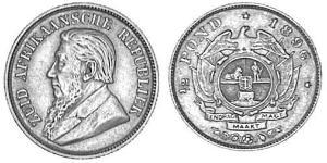 1/2 Pond / 1/2 Sovereign South Africa 金 保罗·克留格尔 (1825 - 1904)