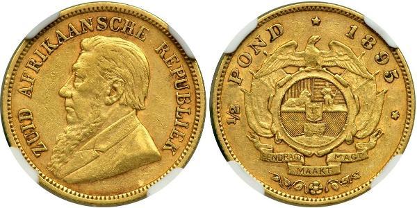 1/2 Pond / 1/2 Соверен Южно-Африканская Республика Золото Крюгер, Пауль (1825 - 1904)