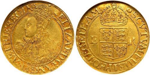 1/2 Pound Kingdom of England (927-1649,1660-1707) Gold Elizabeth I (1533-1603)