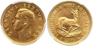 1/2 Pound South Africa Gold George VI (1895-1952)