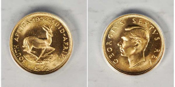 1/2 Pound South Africa Gold George VI (1895-1952)