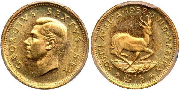 1/2 Pound Sudáfrica Oro Jorge VI (1895-1952)