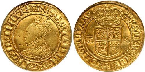 1/2 Pound 英格兰王国 金 Elizabeth I (1533-1603)