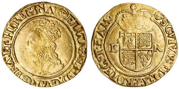 1/2 Pound 英格兰王国 金 Elizabeth I (1533-1603)