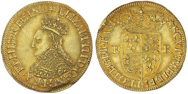 1/2 Pound 英格兰王国 金 Elizabeth I (1533-1603)